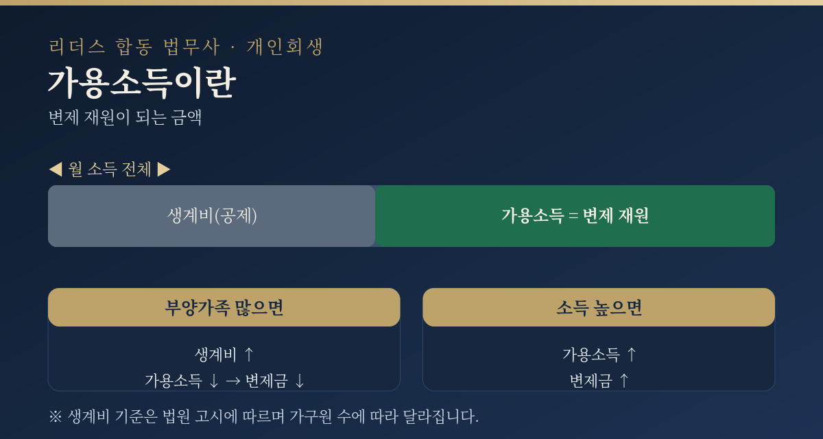 가용소득 개념
